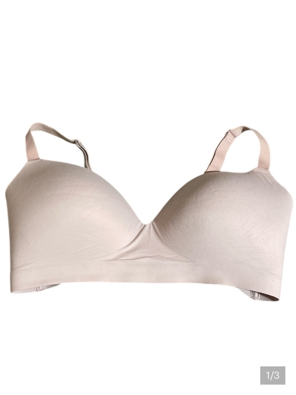 D8- Soma 36DD Seamless Cream lightly padded Bra